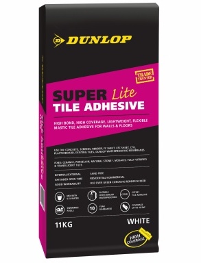 Dunlop Superlite sand-free tile adhesive in action in our latest video our   Channel. Available from leading hardware stores…