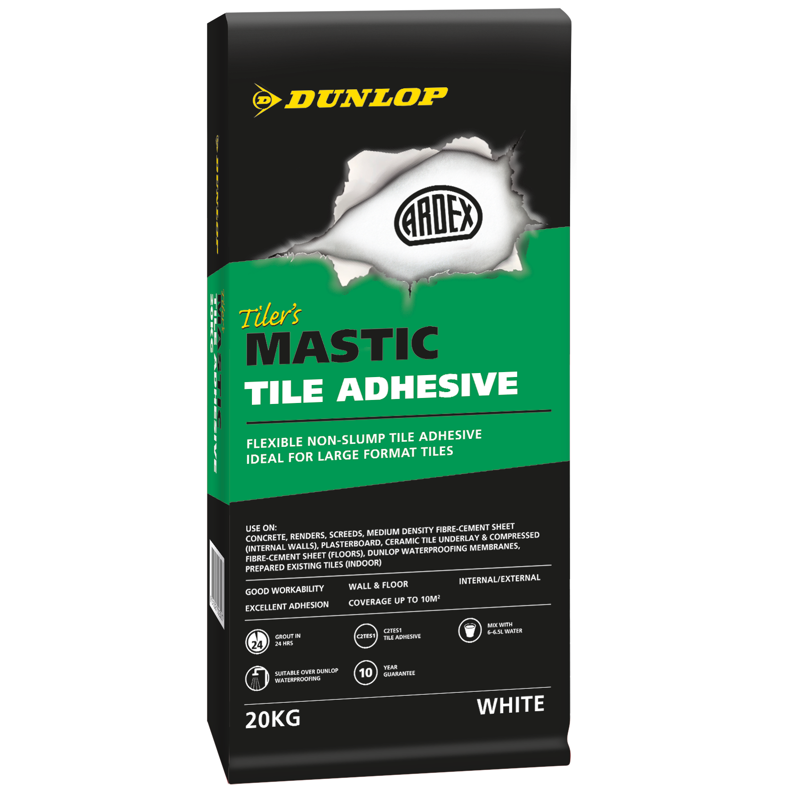 Browse Dunlop Wall & Floor Tile Adhesive - Dunlop Trade
